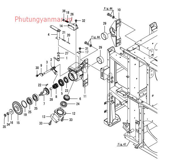 Ống nối (buồng cấp lúa) 1